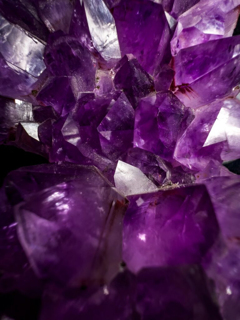 Amethyst crystal cluster